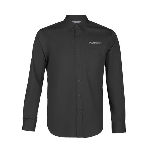 Men's Long Sleeve Button-Front Dress Shirt